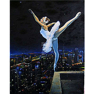 Numbered Paintings 30x40 cm Ballerina on the Roof