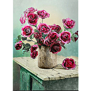 Paint by Numbers 30x40 cm Roses in a Vase