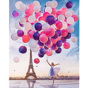 Paint by numbers 30x40 cm Balls in Paris