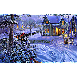 Paint by numbers 30x40 cm Winter Evening