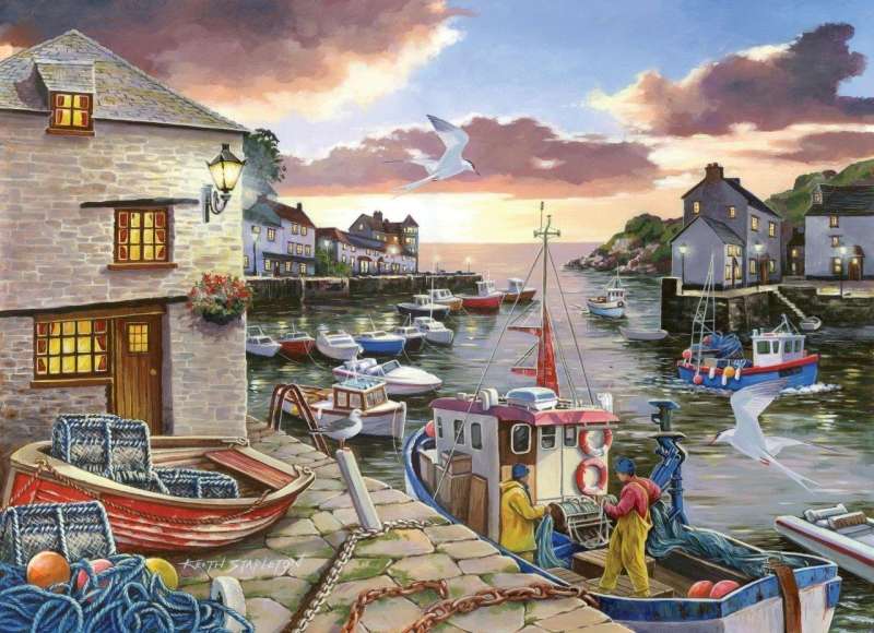 Paint by Numbers 30x40 cm Fisherman's Village