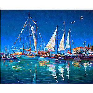 Numbered Painting 30x40 cm Yacht Club