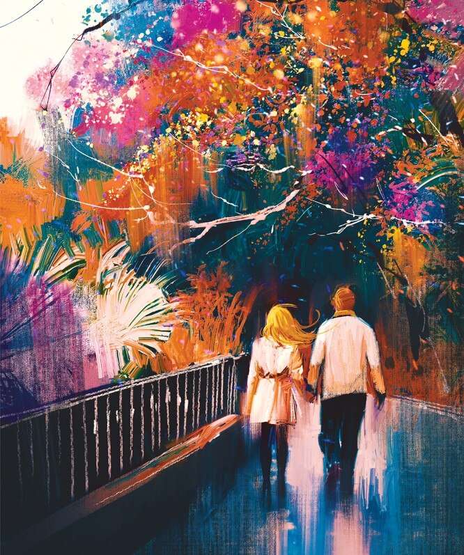 Paint by numbers 30x40 cm Autumn Date