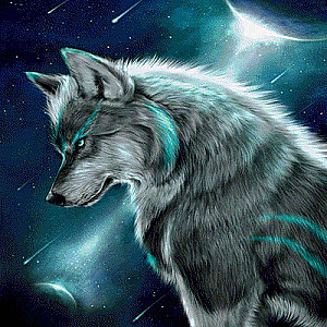 Diamond Mosaic 30x30 cm Lonely Wolf, 17 colors, difficulty 3