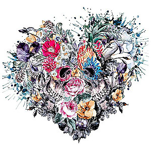 Diamond Mosaic 30x30 cm Heart, 24 colors, level 3