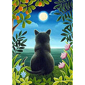 Diamond mosaic 30x40 cm Dreaming Cat, 26 colors, level 4