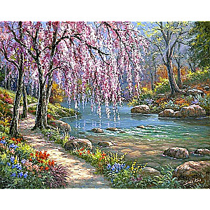 Diamond mosaic 30x40 cm Sakura, 26 colors, urv. 4
