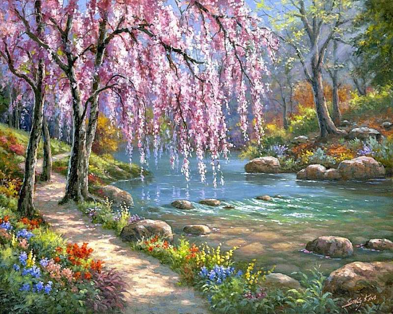 Diamond mosaic 30x40 cm Sakura, 26 colors, urv. 4