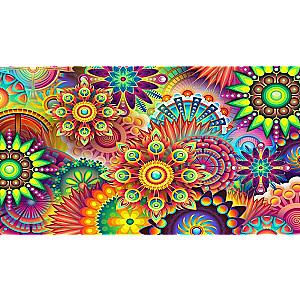 Diamond Mosaic 30x40 cm Colorful Kaleidoscope, 30 colors, level 4