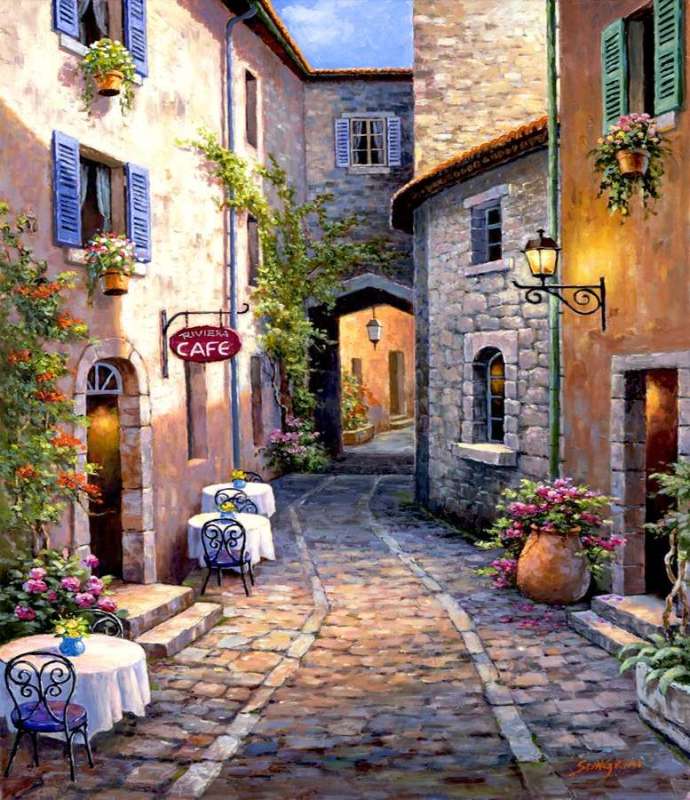 Diamond Mosaic 30x40 cm Old Town, 26 colors, round 4