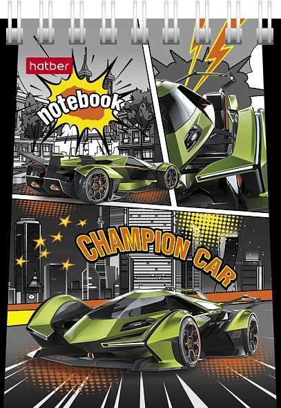 Notebook 40 sheets A7f grid - Auto Champion