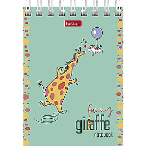 Notebook 60 sheets A7f grid - Happy Giraffe