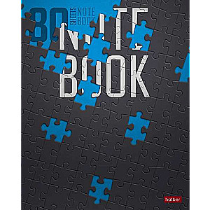 Notebook 80 sheets A5, grid - Puzzlestyle