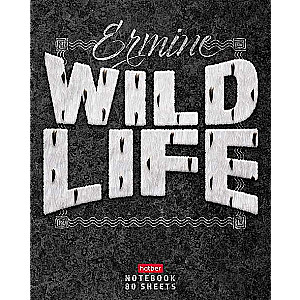 Notebook 80 sheets A5 size grid - Wild Life