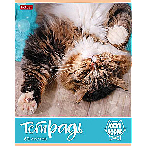 Notebook 60 sheets A5 size - Cat Boris