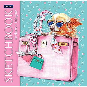 Premium SketchBook Notebook 40 sheets A5 format 165x165mm