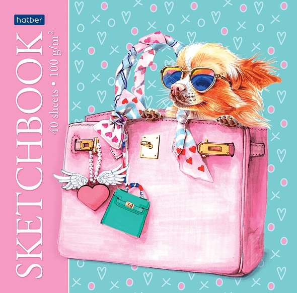 Premium SketchBook Notebook 40 sheets A5 format 165x165mm