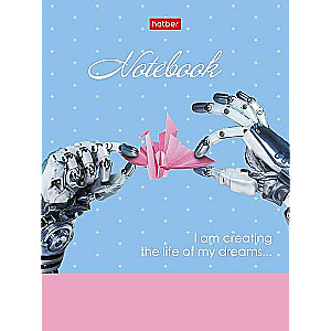 Business notebook 160 sheets A6f grid - World of the Future