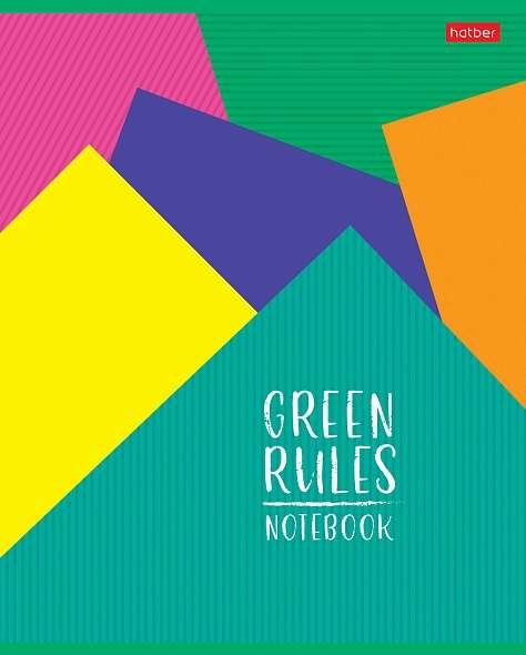 Notebook 96 sheets A5 lined - Green Rules