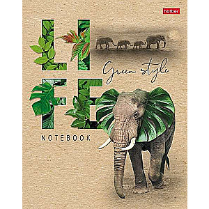 Notebook 96 sheets A5 size grid - Green Life