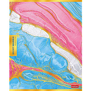 Notebook 80 sheets A5 size grid - Bright marble