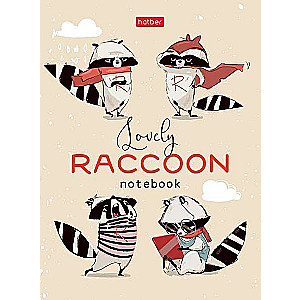 Business notebook 64 sheets A6 format grid/line - SuperRaccoon