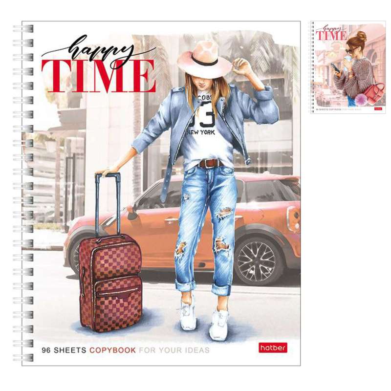 Notebook 96 sheets A5 format - Happy time
