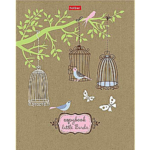 Notebook 96 sheets A5 grid - Little Birds