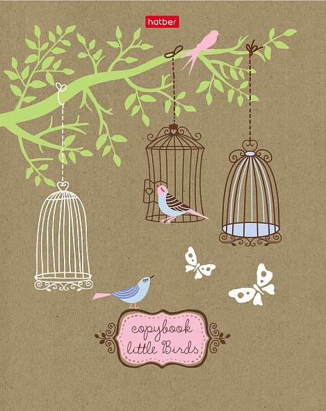 Notebook 96 sheets A5 grid - Little Birds