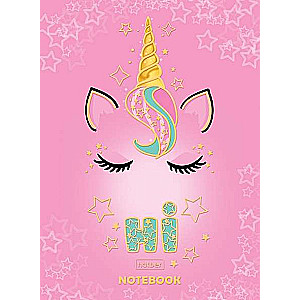 Business Notebook 80 sheets A6 112x151mm grid - Unicorn