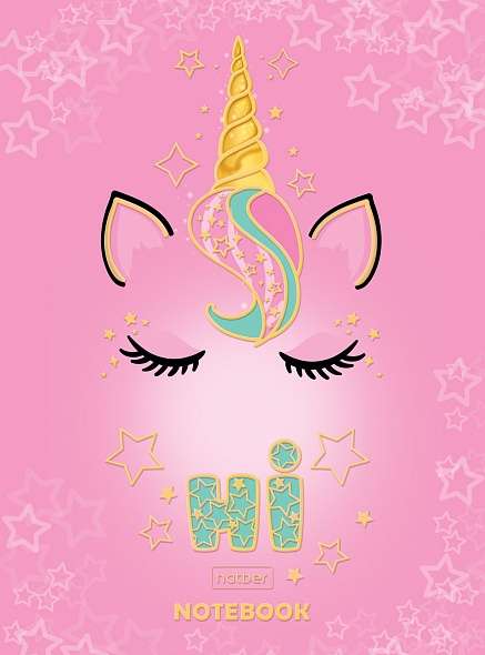 Business Notebook 80 sheets A6 112x151mm grid - Unicorn
