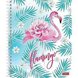 Notebook 96 sheets A5 grid - Flamingo