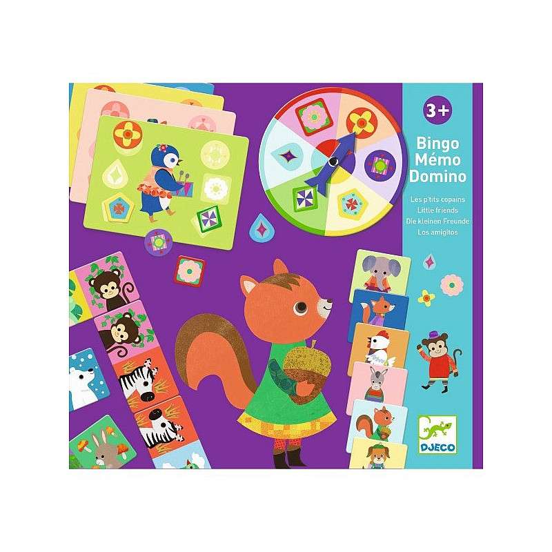 Board games - Memo, Lotto, Domino Little Friends