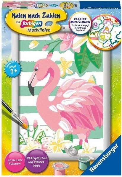 Paint by Numbers 13X18cm Flamingo
