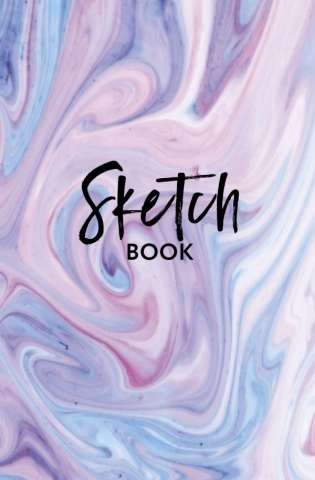 Classic Pink Marble Sketchbook