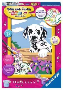 Number Painting 13x18cm Dalmatian