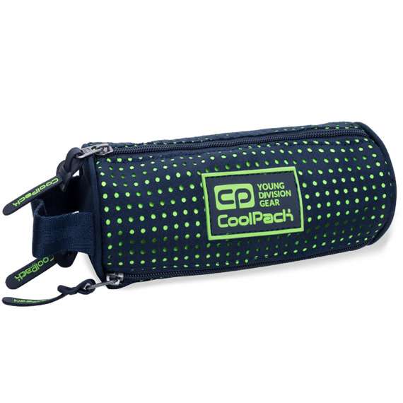 COOL PACK Dots yellow/navy pencil case, 3 compartments