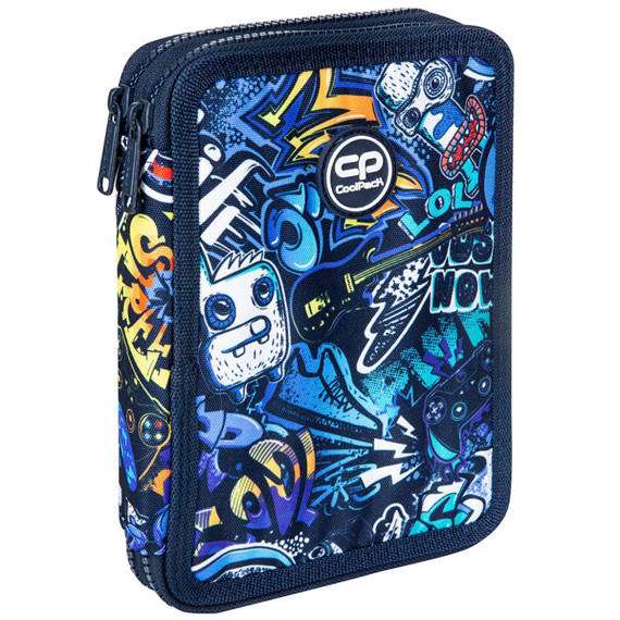 Pencil case COOL PACK Jumper XL Graffiti, 2 compartments, with accessories