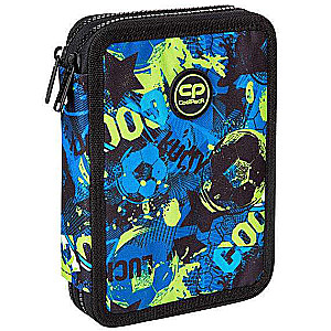 COOL PACK Jumper XL Football green pencil case, 2 compartments, with accessories