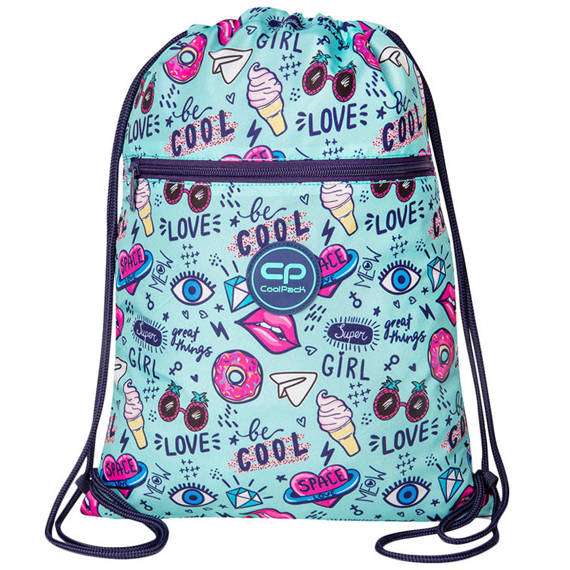 Shoe Bag COOL PACK Mint doodles