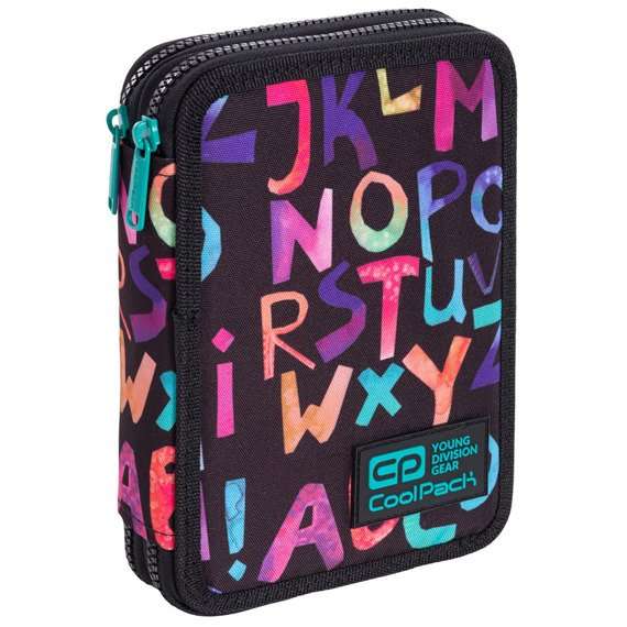 Pencil case COOL PACK Jumper XL Alphabet, 2 compartments, with accessories