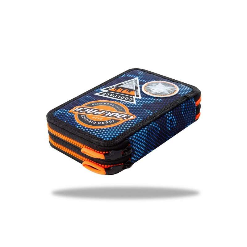 COOL PACK Jumper2 Navy badges b pencil case, 2 compartments, with supplies