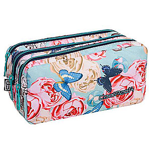 COOL PACK Butterflies Pencil Case, 3 Compartments