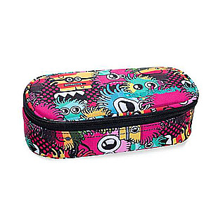 COOL PACK Wiggly eyes pink pencil case, 1 compartment