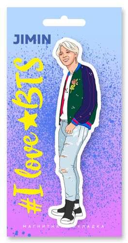 Figured Magnetic Bookmark. BTS. Jimin