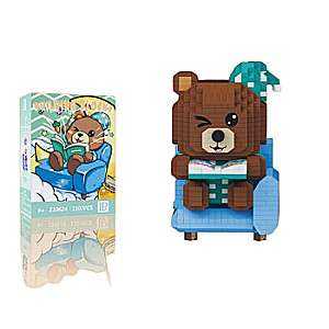 Constructor/Mosaic 3D LP Smiling Bear, 1107 pcs, 80x80x120mm