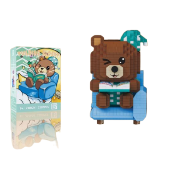 Constructor/Mosaic 3D LP Smiling Bear, 1107 pcs, 80x80x120mm