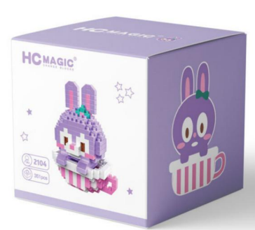 Constructor/Mosaic 3D HCMAGIC Bunny in a Mug, 351 pcs.