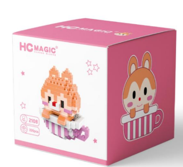 Constructor/Mosaic 3D HCMAGIC Bear in a Cup, 326 pcs.