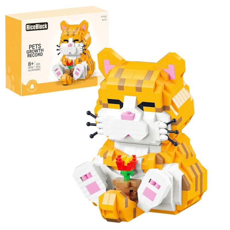 3D MOYU Garfield Cat Constructor/Mosaic, 834 pcs.